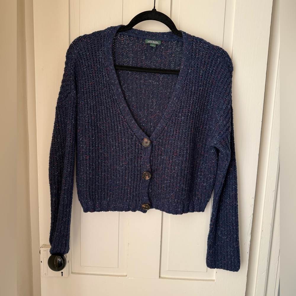 Wild Fable Navy Button-Up Cardigan